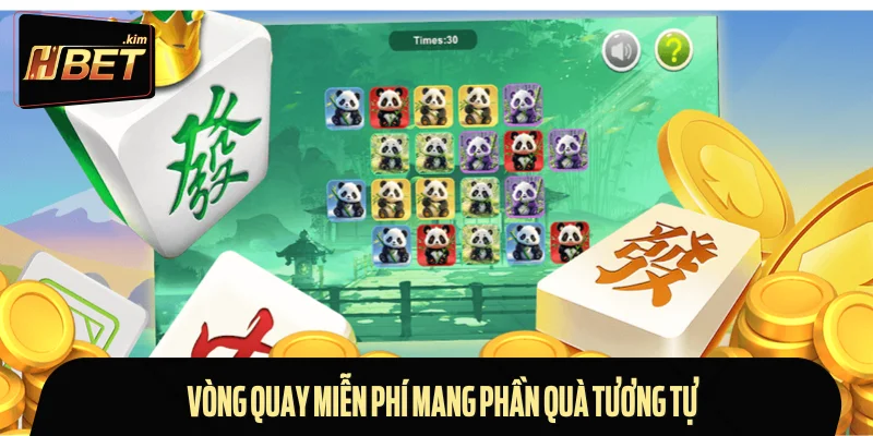 Vòng quay miễn phí mang phần quà tương tự