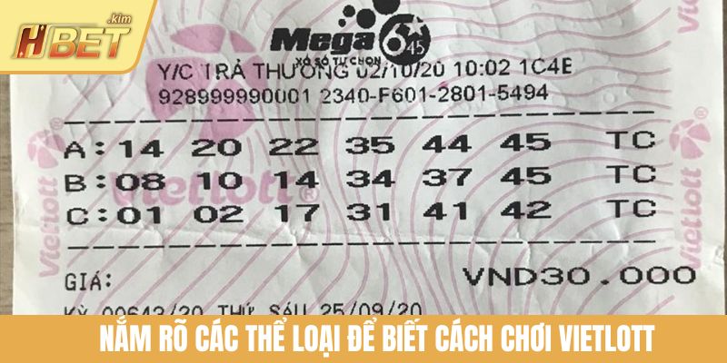 Nắm rõ các thể loại để biết cách chơi Vietlott