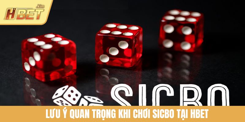 Lưu ý quan trọng khi chơi Sicbo tại HBET